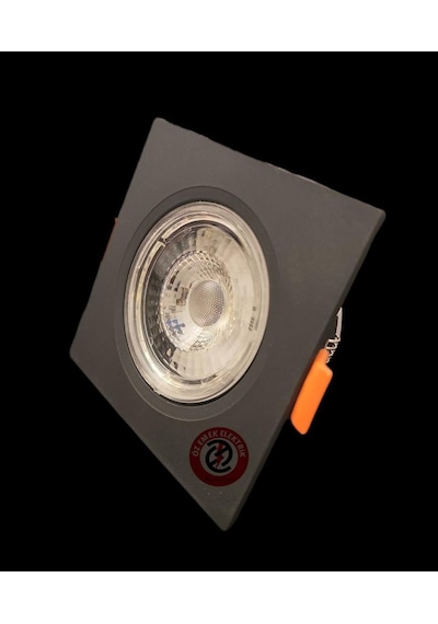 Atlantis 6 Watt 6W Cob Led Spot Siyah Kasa Kare Beyaz Işık