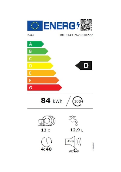 Beko BM 3143 3 Programlı 13 Kişilik Bulaşık Makinesi