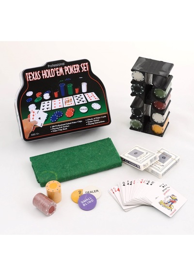 Adipa Dr 200 Chip Ve 2 Adet İskambil Kağıt Setine Sahip Poker Oyunu