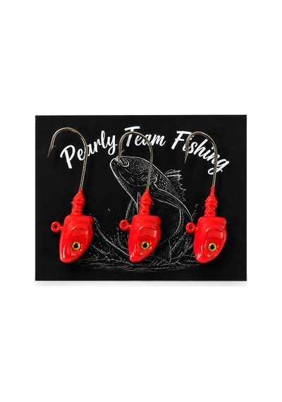 Pearly Team Fishing - Jıg Head 9gr 3/0 İğne Kırmızı - 929604004