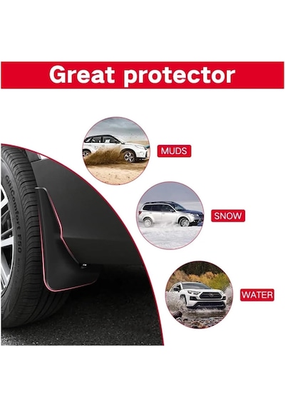 Tiggo 7 Pro Yazılı Paçalık Tozluk Çamurluk Siyah 2'li