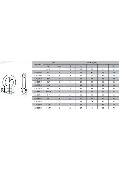 Ennalbur M10 Omega Zincir Kilidi 3/8 2 Adet -