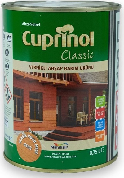Cuprinol Vernikli Ahşap Bakım Ürünü Klasik Koyu Meşe 0,75 L
