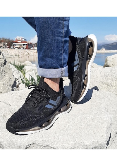 Dunlop 2357-2356 Siyah Air Yumuşak Taban Erkek Spor Ayakkabı Siyah