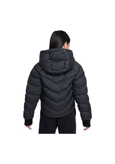 Nike Sportswear Synthetic-fill Full-zip Hoodie Girls' Çocuk Mont Siyah