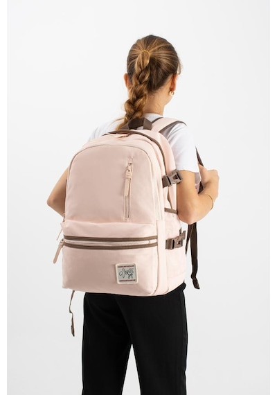 Ventis Unisex Okul Çantası Lise Ortaokul Sırt Çantası 43 30 Cm Ortopedik Sırt Çok Cepli Vnt3-c Pembe