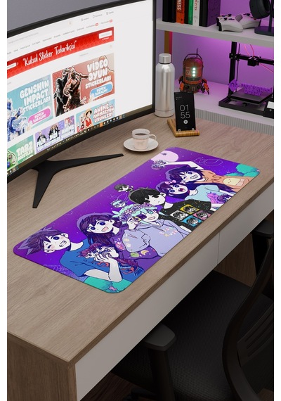 Omori Kaymaz Dikişli Kauçuk Oyuncu Mousepad V3 - 70x30 Xl Gaming Mouse Pad Fare Altlığı