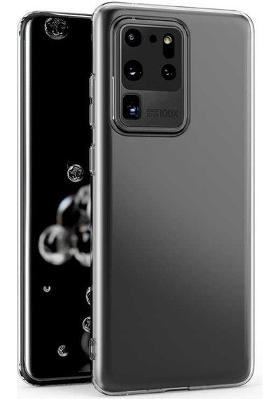 Rba Aksesuar Galaxy Uyumlu S20 Ultra Kılıf Rba Kamera Korumalı Süper Silikon Kapak - Renksiz Çok Renkli