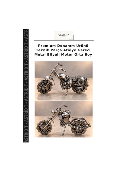 Premium Donanım Ürünü Teknik Parça Atölye Gereci Metal Bilyeli Motor Orta Boy