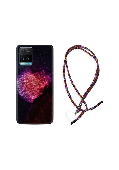 Vivo Y32 Kılıf Rasta Boyun Askılı Kızıl Gezegen 1624