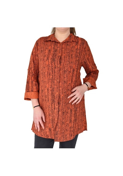 Kadın Çizğili Kol Kıvırmalı Tunik Bgl-St02106