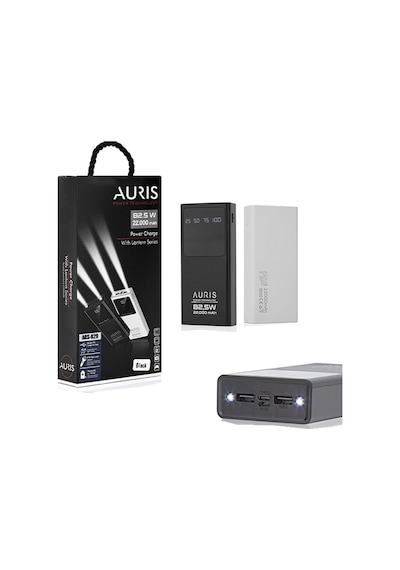 Auris ARS - K29 22000 mAh Dijital Göstergeli Fenerli Powerbank