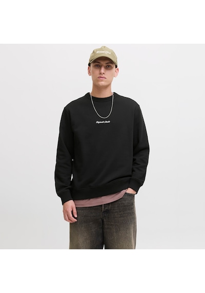 Jack & Jones Norrebro Erkek Siyah Sweatshirt 12282893-b Siyah