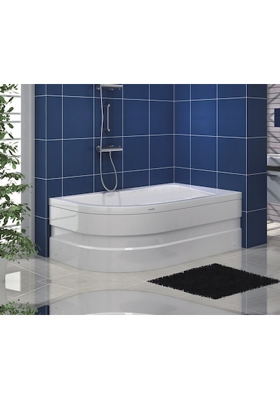 Shower 90X160 Asimetrik Oval Küvet
