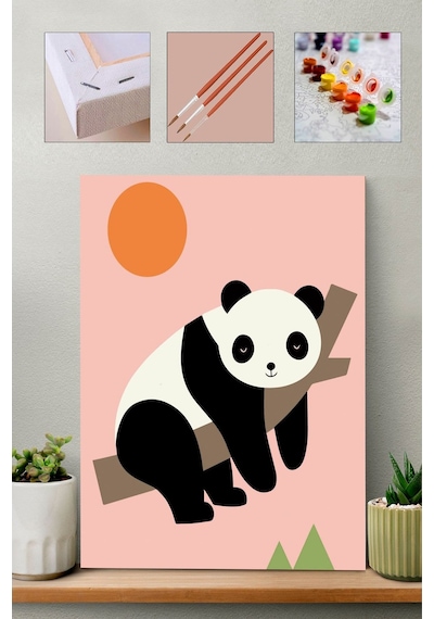 Sayılarla Boyama Seti - Panda Çocuklar Için Sayılarla Boyama Seti - Panda Çocuklar Için