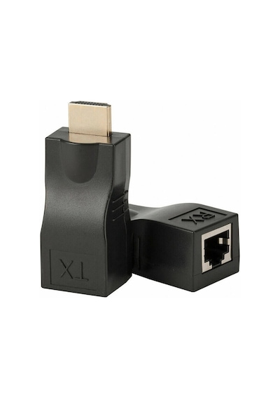 Wozlo 30m Hdmi Rj45 Dönüştürücü Kayıpsız Tek Kablo 4kx2k 1080p Hdcp Cat5e/cat6 Hdmi Extender Uzatıcı