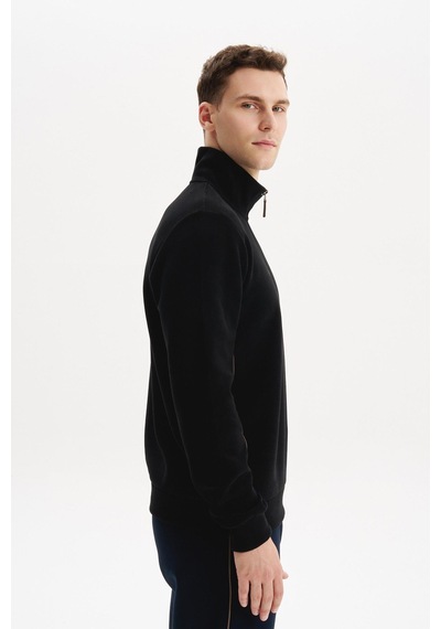 AR-MA Arma Erkek Pamuk Polyester Karışımlı Selanik Kumaş Yarım Fermuar Dik Yaka Sweatshirt Kazak K30404698002 Siyah AR-MA Arma Erkek Pamuk Polyester Karışımlı Selanik Kumaş Yarım Fermuar Dik Yaka Sweatshirt Kazak K30404698002 Siyah