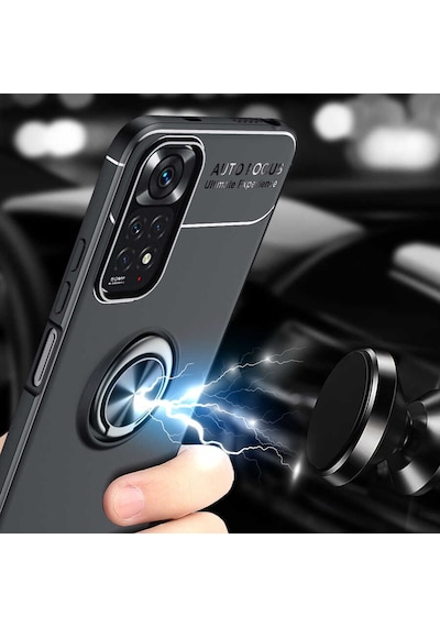 Xiaomi Redmi Note 11s Global Kılıf Zore Ravel Silikon Kapak Mavi