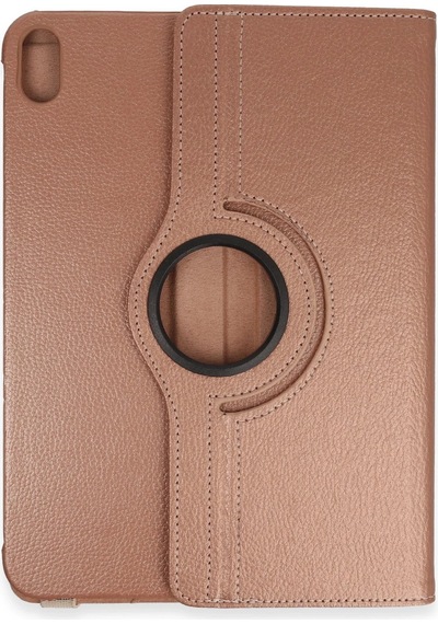 Newface İpad Uyumlu 2022 10.9 10.nesil Kılıf 360 Tablet Deri Kılıf - Semeglbl - 74 Rose Gold
