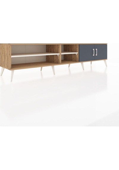 Hyperion Tv Ünitesi 3 Raflı 2 Kapaklı 220x44x51 Çam-antrasit/aytaşı Antrasıt/aytası - Atlas Çam Hyperion Tv Ünitesi 3 Raflı 2 Kapaklı 220x44x51 Çam-antrasit/aytaşı Antrasıt/aytası - Atlas Çam