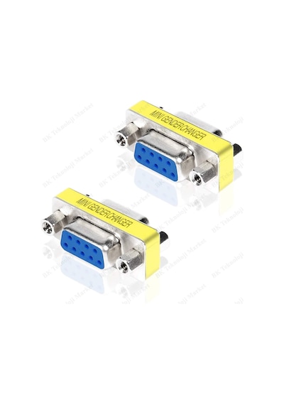 Rs232 9 Pin Dişi Dişi Cinsiyet Değiştirici Adaptör