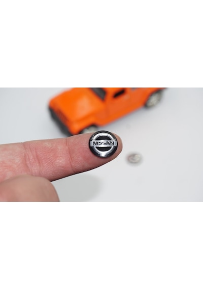 Nissan Oto Anahtar 3M Metal Alaşım Logo 2Li Set