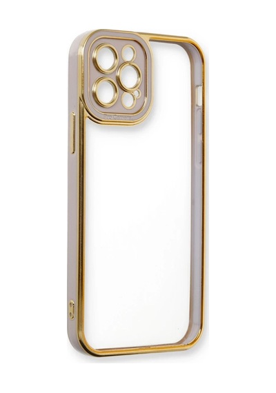 Apple iPhone Uyumlu  Uyumlu 12 Pro Max Kılıf Liva Lens Silikon - Lila Renkli
