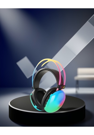 Rgb Aydınlatmalı Kablosuz Oyuncu Kulaklık 30ms Gecikme