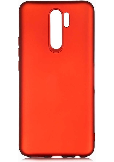 Kilifone - Xiaomi Uyumlu Redmi 9 - Kılıf Mat Renkli Esnek Premier Silikon Kapak - Kırmızı