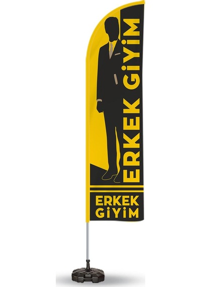 Erkek Giyim Reklam Yönlendirme ve Tanıtım Yelken Bayragı