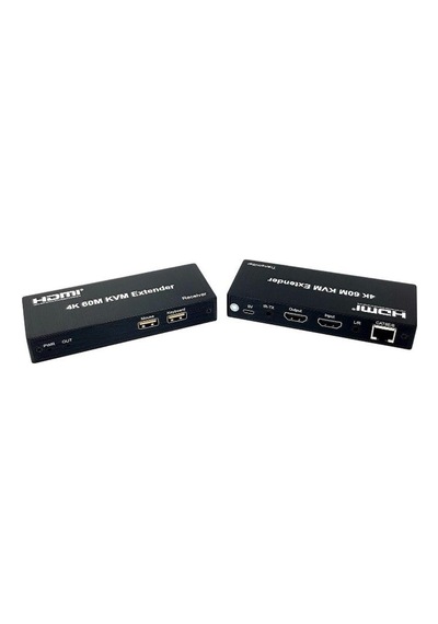 Novacom Nvc-kvm60 4k 60 Metre Hdmı+usb+ır To Cat6 Kvm Extender