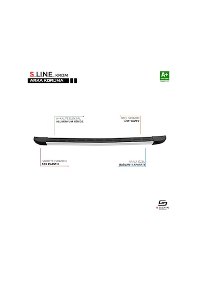 Citroen Berlingo 2008 2009 2010 2011 2012 2013 2014 2015 2016 2017 2018 Araca Özel S Line Arka Koruma