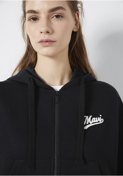 Mavi - Mavi Logo Baskılı Kapüşonlu Siyah Sweatshirt 1s10486-900 Siyah