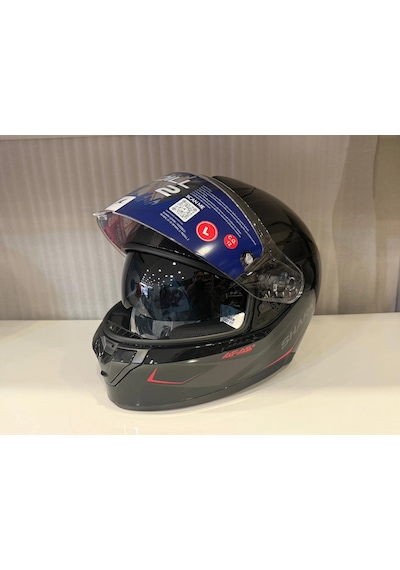 Kask Shark Rıdıll 2 Mekarıum Black Anthracite Red Siyah/kırmızı