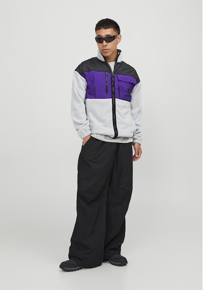 Jack & Jones Yüksek Yaka Polar Sweatshirt - Landscape 12247261 High-rise Siyah