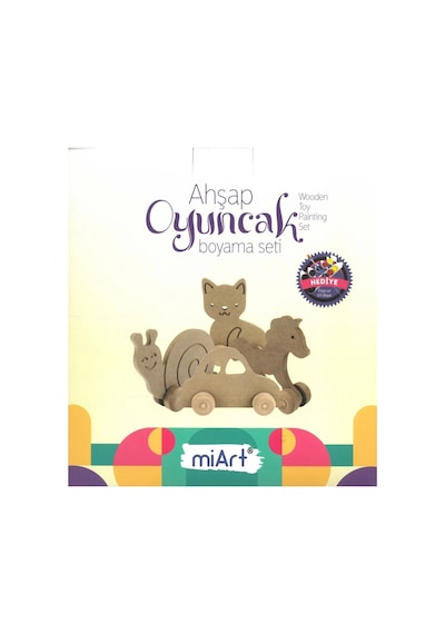 Miart Ahşap Oyuncak Boyama Seti 04 Tren