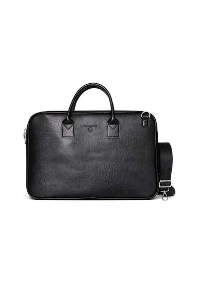 Ss 1446 Unisex 15.6 İnç Uyumlu Suni Deri Darbe Korumalı Laptop Ve Evrak Çantası Siyah