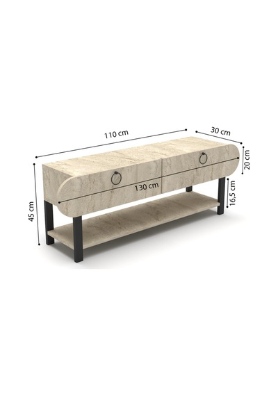 Setro Tv Ünitesi Ekru 110 Cm Çok Renkli