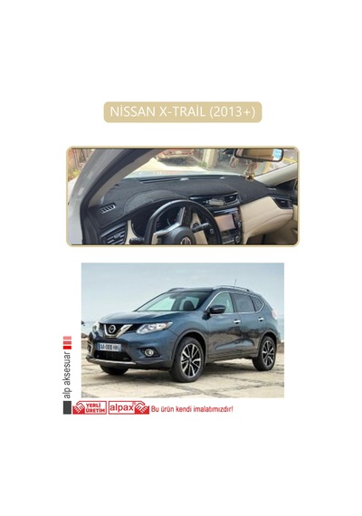 Nissan X-trail 2013+torpido Koruma Halısı Bej Kenar