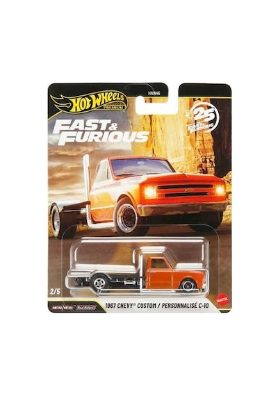 Hot Wheels Premium 25 Years Fast & Furious 1967 Chevy Custom Hnw46 Jhw61