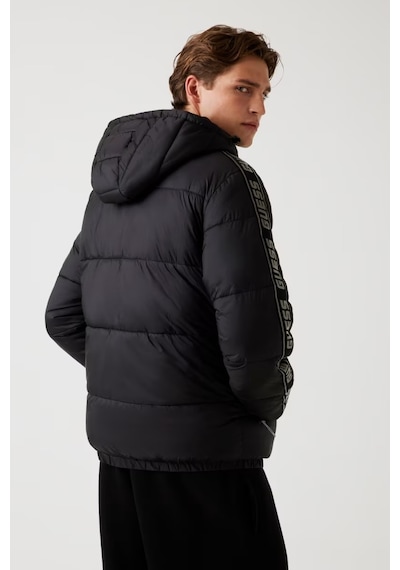 Guess Arlo Erkek Kapüşonlu Mont Z5bl17wo06ı Siyah
