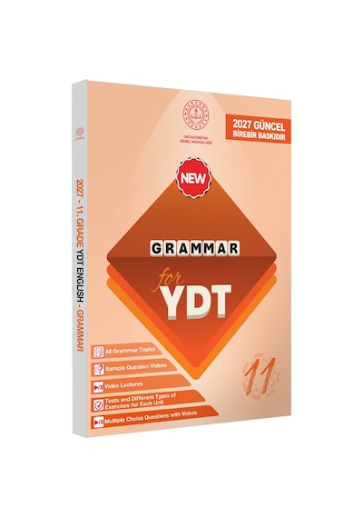2027 YDT Mebi İngilizce 11.sınıf Grammar (Dilin Yapısı) Konu Anlatımı Kitabı Baskı Ücreti