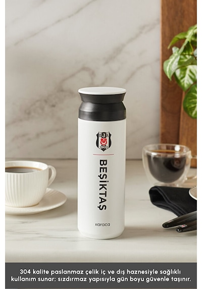 Karaca X Beşiktaş Lisanslı Logo Termos 500 Ml Beyaz