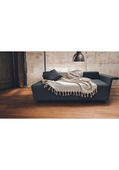 Çift Kişilik Pike 200x230cm, Bej, %100 Pamuk, Yumuşak Dokulu, Hann Yalın Bej