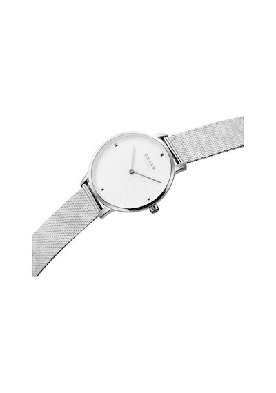 Obaku Denmark V295lxcwhc Quartz Çelik Hasır Gri 34 Mm Kadın Kol Saati