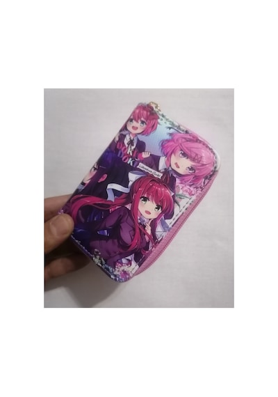 Owlbag Company Owl Bag Doki Doki Literatüre Club Desenli Tasarım Suni Deri Cüzdan Çok Renkli