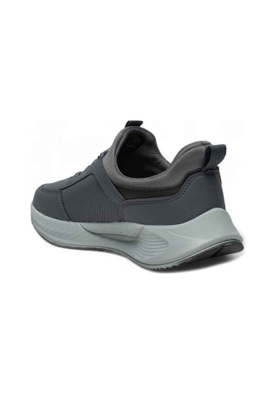 Acropol 137-26 Deri Anatomik Erkek Sneaker Füme Siyah Füme