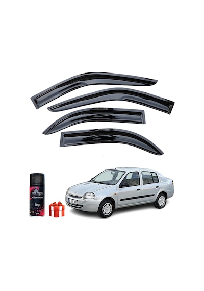 Clio 2 Mügen Cam Rüzgarlığı Sedan 1999-2008 Arası 4 Lü Takım+koku
