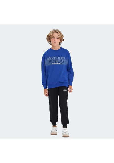 Slazenger LAST Çocuk  Saks Mavi Sweatshirt