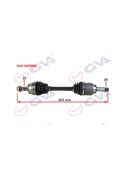 Gva-4429061 Komple Aks Sol Milli Aks Lale Li Doblo 1.3 Mjt 10 602 515043608
